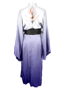  Purple Gradient Mandala Kimono